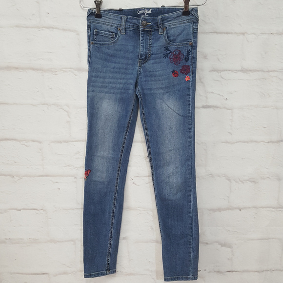 Cat & Jack Denim - 3/$30 Cat & Jack Super Skinny Leg Jeans Blue Sz 14